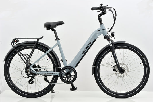 Revom U1 All Terrain Electric Bike 36V 250W 15Ah 540Wh LG Battery 27.5in Wheels Light Grey