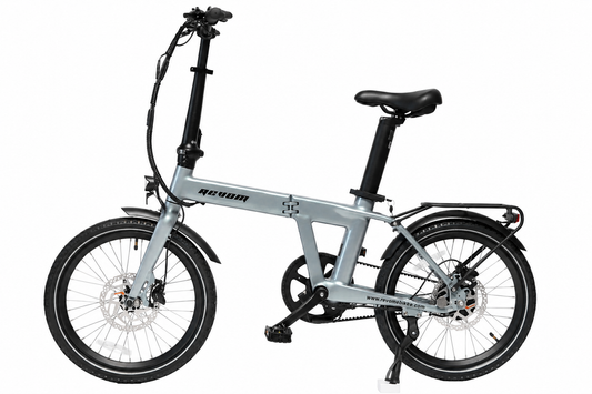 Revom Magi Pro Folding Electric Bike – Lightweight 250W E-Bike with Torque Sensor, Belt Drive & Rack