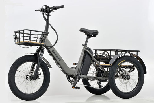 Revom T1F Folding Urban Electric Tricycle 48V 250W Motor 720Wh Battery 20 x 3.0 Kenda Tyres