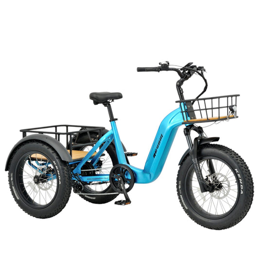 Revom T2 Fat Tyre Electric Mountain Trike 48V 250W 720Wh Battery 20 x 4.0 Kenda Tyres