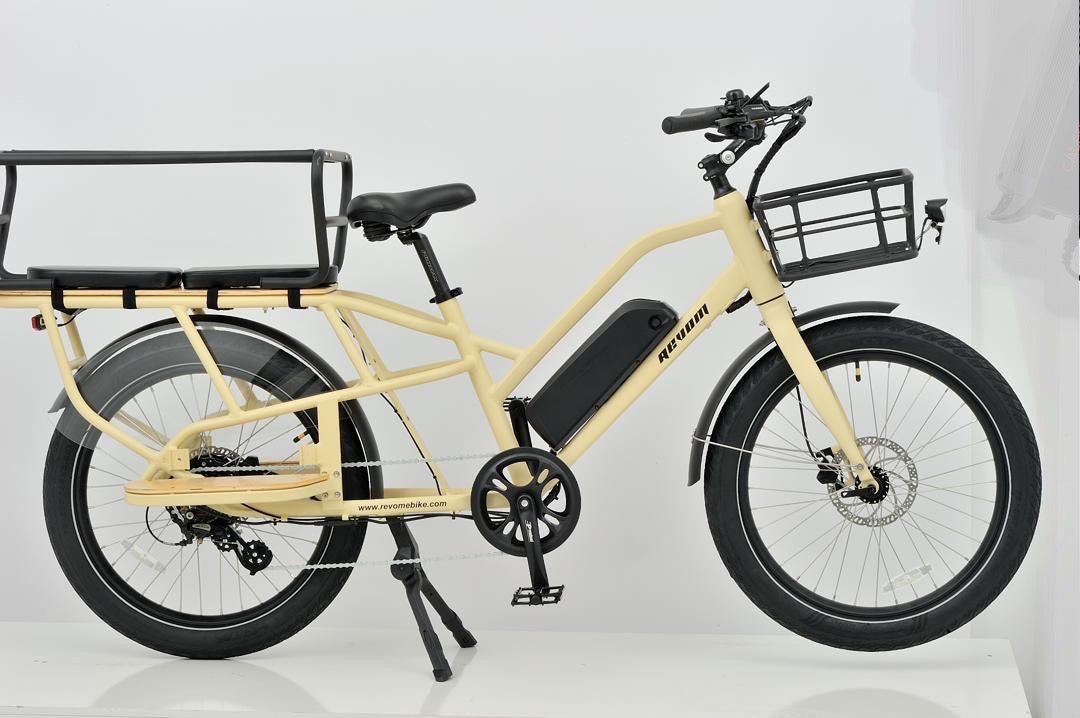 Revom eCargo Electric Transport Bike 48V 250W Motor 15Ah Battery 150kg Load 24 x 3in Tyres