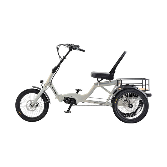 Revom T4F Semi Recumbent Folding Electric Tricycle – 85Nm Motor, 48V 15Ah Battery & 20″ Wheels