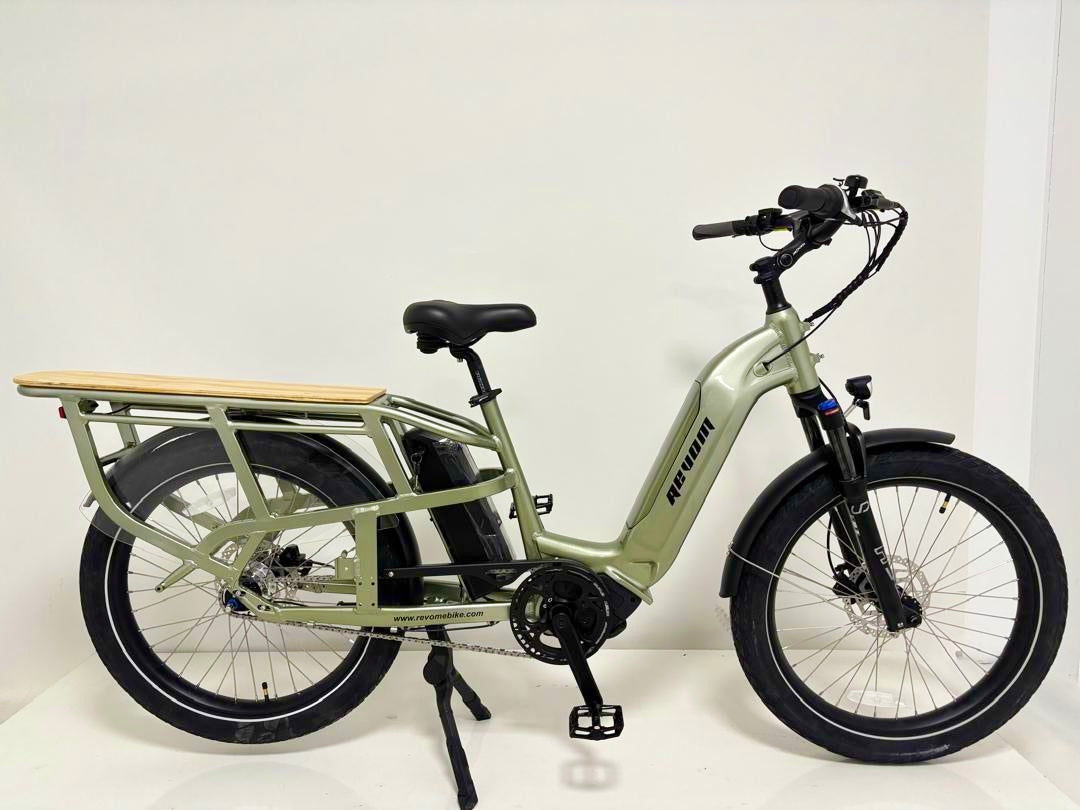 Revom C2 eCargo Bike 48V 250W 100Nm Motor 15Ah Battery 24 x 3in Tyres Electric Family Cargo Bike