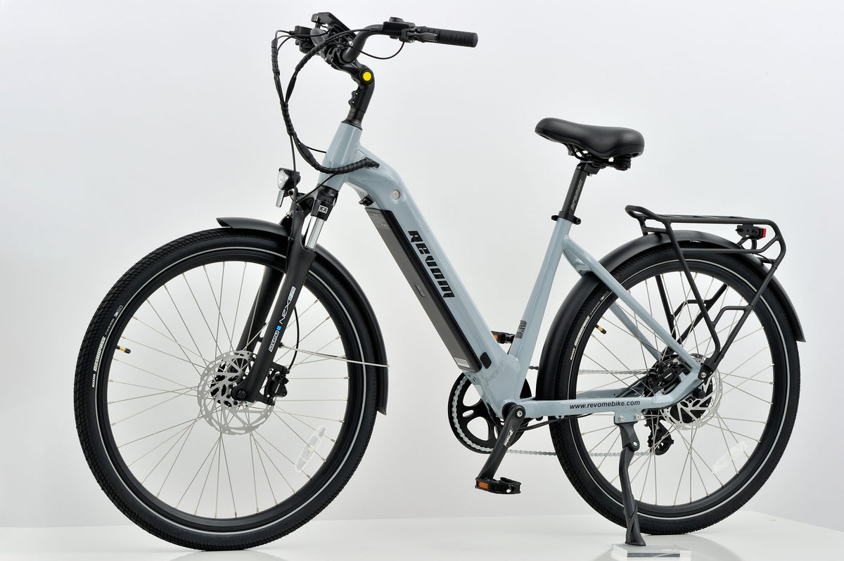 Revom U1 All Terrain Electric Bike 36V 250W 15Ah 540Wh LG Battery 27.5in Wheels Light Grey