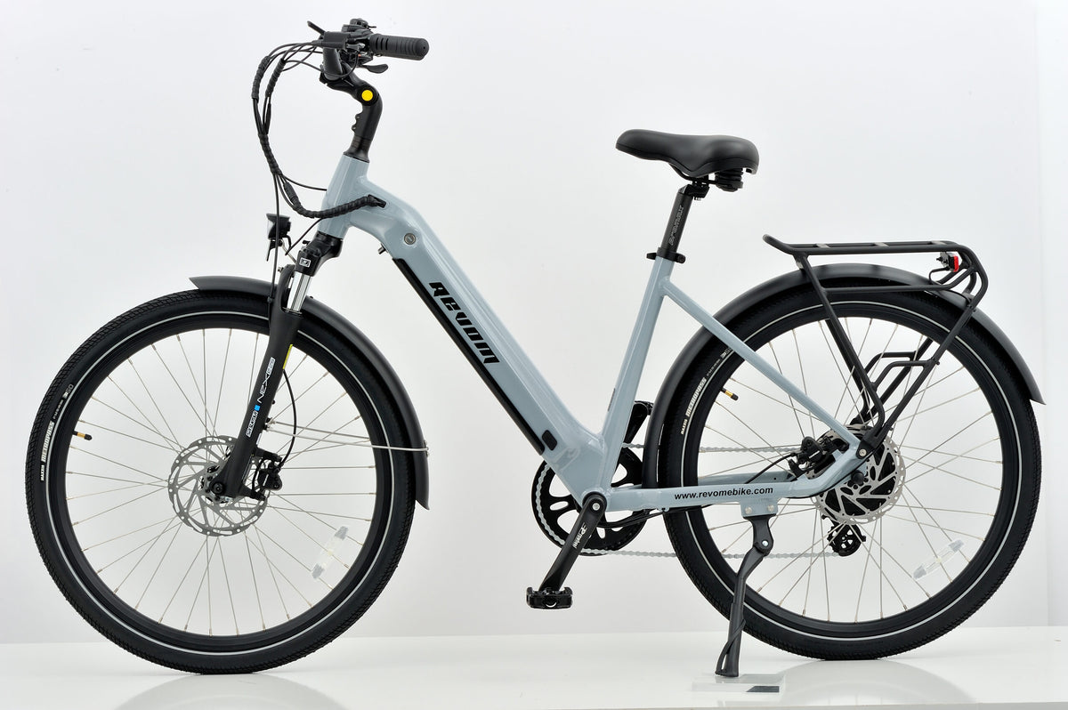 Revom U1 All Terrain Electric Bike 36V 250W 15Ah 540Wh LG Battery 27.5in Wheels Light Grey