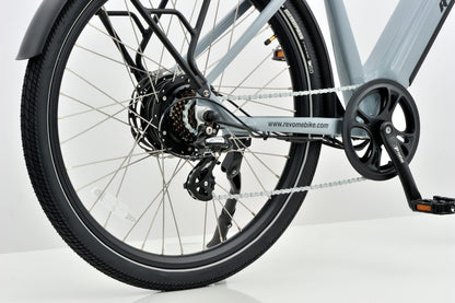 Revom U1 All Terrain Electric Bike 36V 250W 15Ah 540Wh LG Battery 27.5in Wheels Light Grey