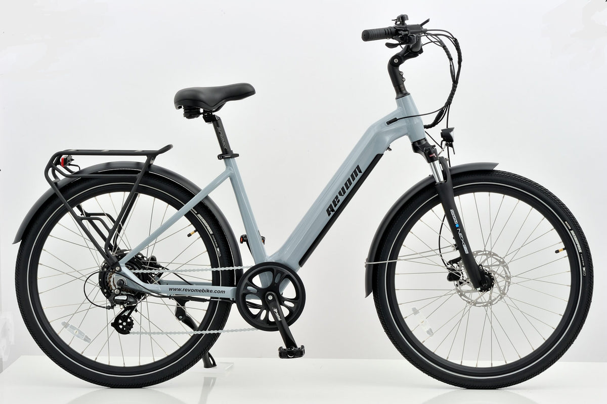 Revom U1 All Terrain Electric Bike 36V 250W 15Ah 540Wh LG Battery 27.5in Wheels Light Grey
