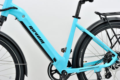 Revom U1 All Terrain Electric Bike 36V 250W 15Ah 540Wh LG Battery 27.5in Wheels Turquoise