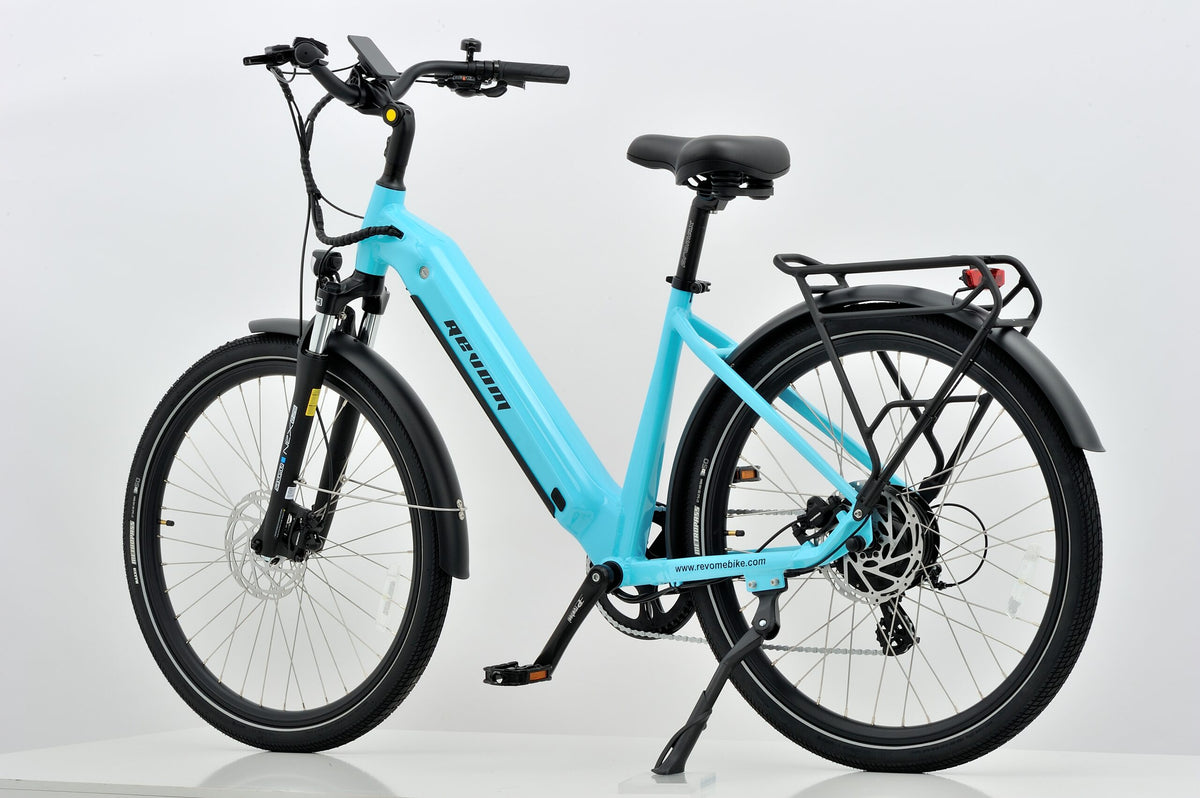 Revom U1 All Terrain Electric Bike 36V 250W 15Ah 540Wh LG Battery 27.5in Wheels Turquoise