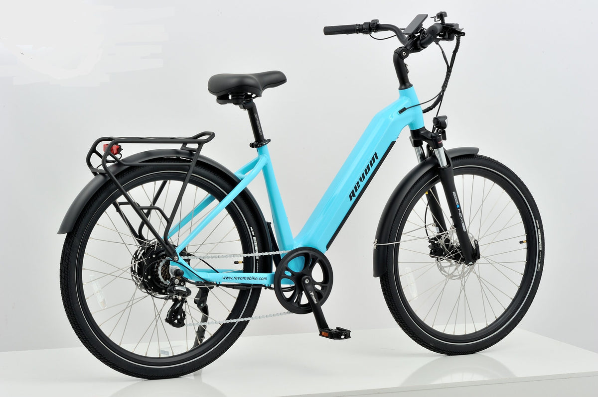 Revom U1 All Terrain Electric Bike 36V 250W 15Ah 540Wh LG Battery 27.5in Wheels Turquoise