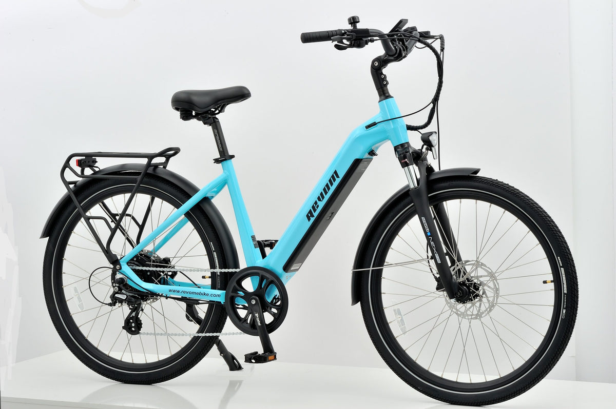 Revom U1 All Terrain Electric Bike 36V 250W 15Ah 540Wh LG Battery 27.5in Wheels Turquoise
