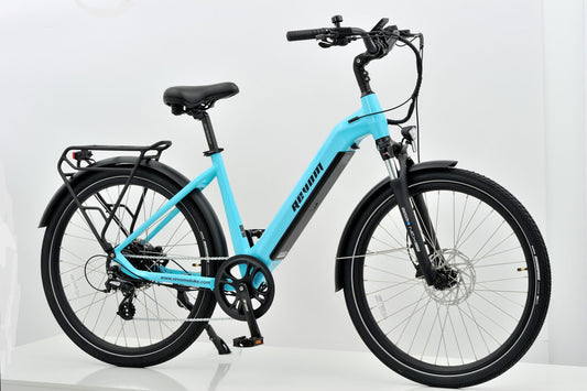 Revom U1 All Terrain Electric Bike 36V 250W 15Ah 540Wh LG Battery 27.5in Wheels Turquoise