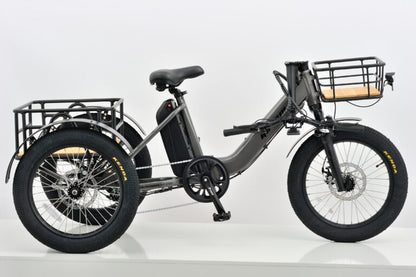 Revom T1F Folding Urban Electric Tricycle 48V 250W Motor 720Wh Battery 20 x 3.0 Kenda Tyres
