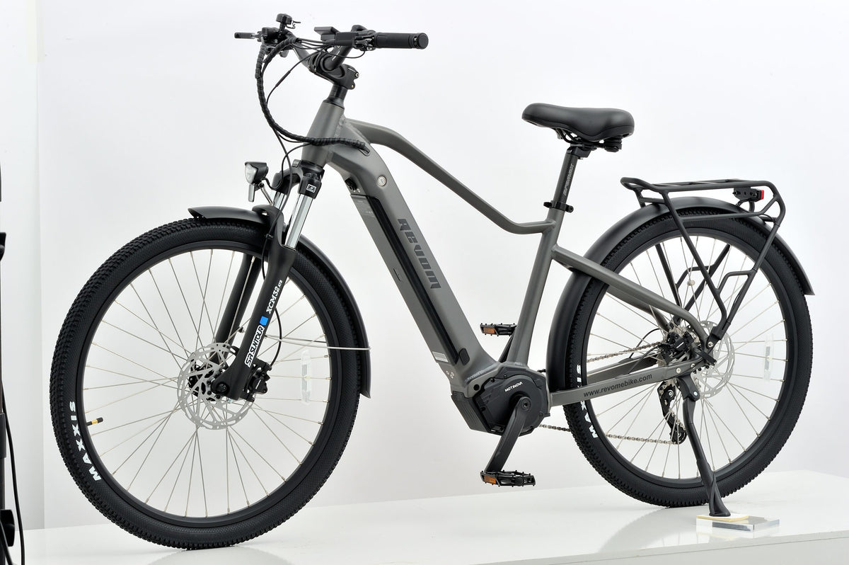 Revom S1 ATB Mid Drive Electric Bike 90Nm Motor 36V 15Ah Battery 27.5in Wheels Dark Grey