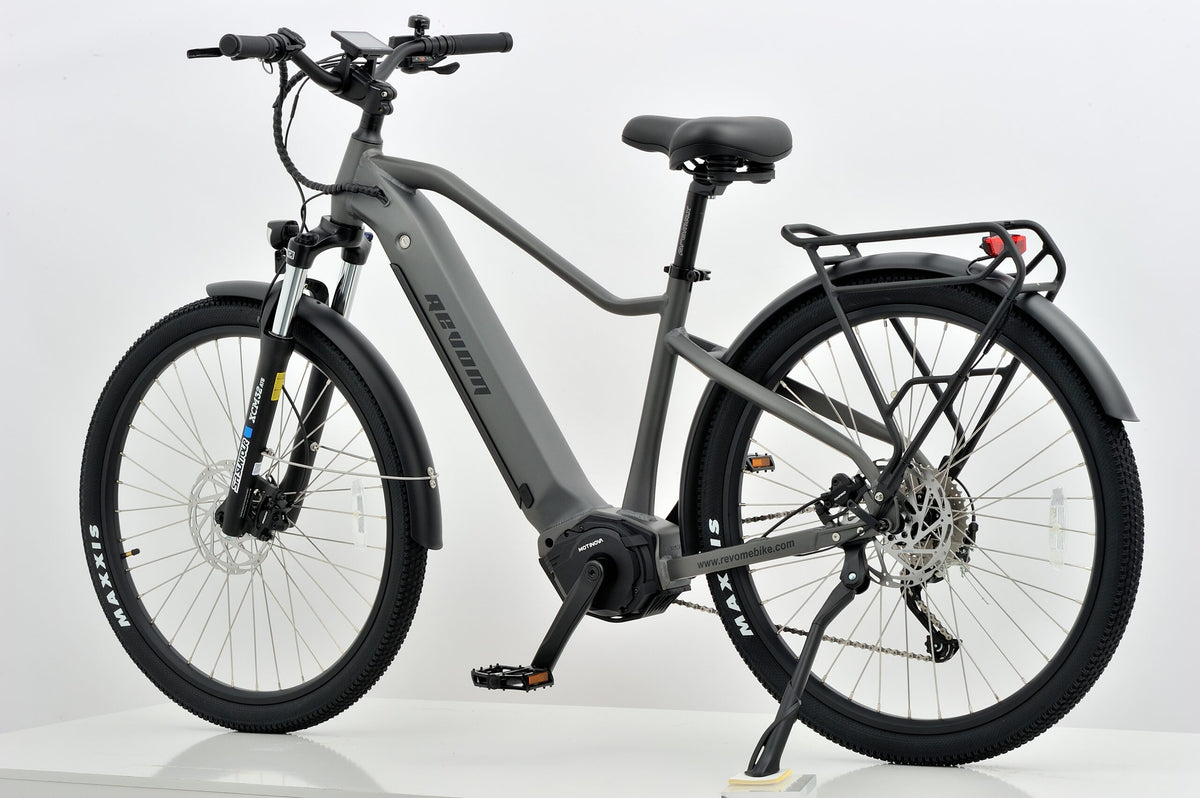Revom S1 ATB Mid Drive Electric Bike 90Nm Motor 36V 15Ah Battery 27.5in Wheels Dark Grey