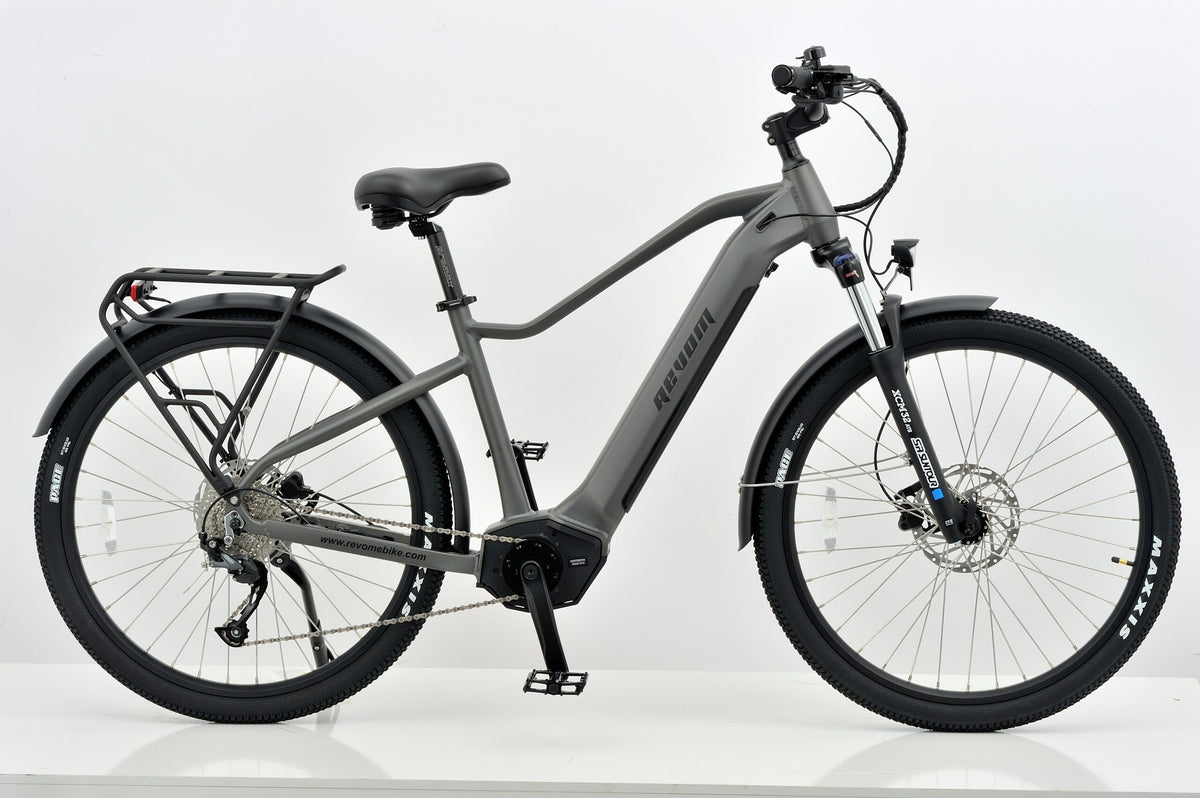Revom S1 ATB Mid Drive Electric Bike 90Nm Motor 36V 15Ah Battery 27.5in Wheels Dark Grey