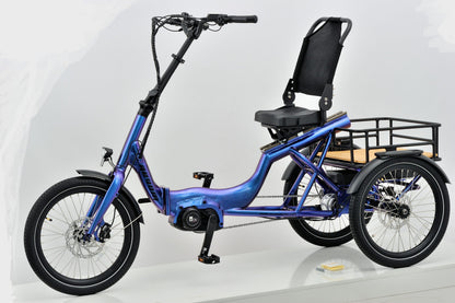 Revom T4F Semi Recumbent Folding Electric Tricycle – 85Nm Motor, 48V 15Ah Battery & 20″ Wheels