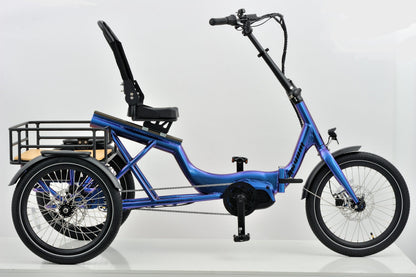Revom T4 Semi Recumbent Electric Tricycle 48V 15Ah 85Nm Motor 20in Wheels Hydraulic Disc Brakes