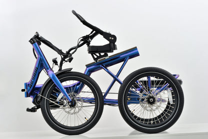Revom T4F Semi Recumbent Folding Electric Tricycle – 85Nm Motor, 48V 15Ah Battery & 20″ Wheels