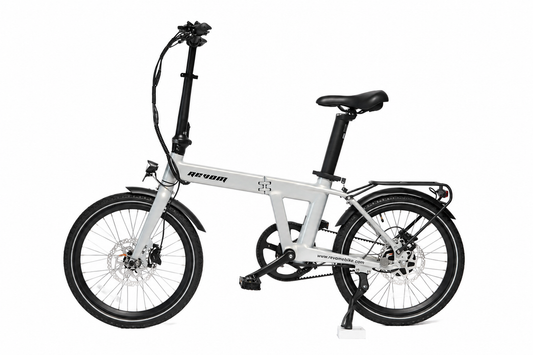 Revom Magi Pro Folding Electric Bike – Lightweight 250W E-Bike with Torque Sensor, Belt Drive & Rack