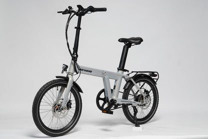 Revom Magi Pro Folding Electric Bike – Lightweight 250W E-Bike with Torque Sensor, Belt Drive & Rack