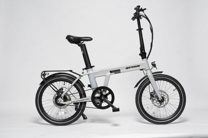 Revom Magi Pro Folding Electric Bike – Lightweight 250W E-Bike with Torque Sensor, Belt Drive & Rack
