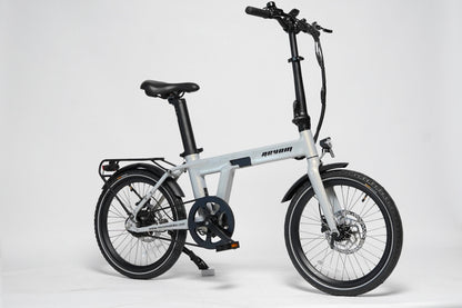 Revom Magi Pro Folding Electric Bike – Lightweight 250W E-Bike with Torque Sensor, Belt Drive & Rack