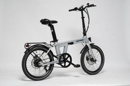 Revom Magi Pro Folding Electric Bike – Lightweight 250W E-Bike with Torque Sensor, Belt Drive & Rack