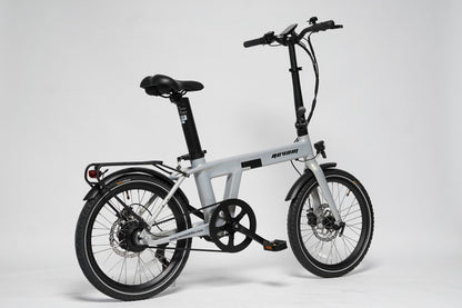 Revom Magi Pro Folding Electric Bike – Lightweight 250W E-Bike with Torque Sensor, Belt Drive & Rack