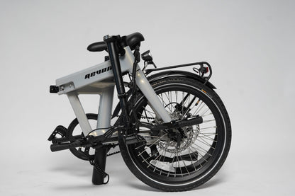 Revom Magi Pro Folding Electric Bike – Lightweight 250W E-Bike with Torque Sensor, Belt Drive & Rack