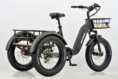Revom T2 Fat Tyre Electric Mountain Trike 48V 250W 720Wh Battery 20 x 4.0 Kenda Tyres