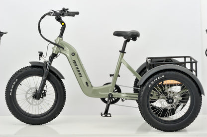 Revom T2 Fat Tyre Electric Mountain Trike 48V 250W 720Wh Battery 20 x 4.0 Kenda Tyres