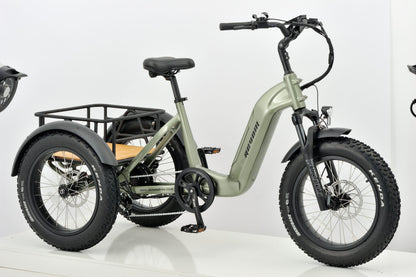 Revom T2 Fat Tyre Electric Mountain Trike 48V 250W 720Wh Battery 20 x 4.0 Kenda Tyres