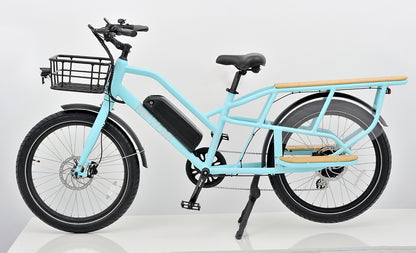 Revom eCargo Electric Transport Bike 48V 250W Motor 15Ah Battery 150kg Load 24 x 3in Tyres