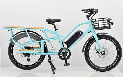 Revom eCargo Electric Transport Bike 48V 250W Motor 15Ah Battery 150kg Load 24 x 3in Tyres