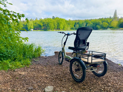 Revom T4 Semi Recumbent Electric Tricycle 48V 15Ah 85Nm Motor 20in Wheels Hydraulic Disc Brakes