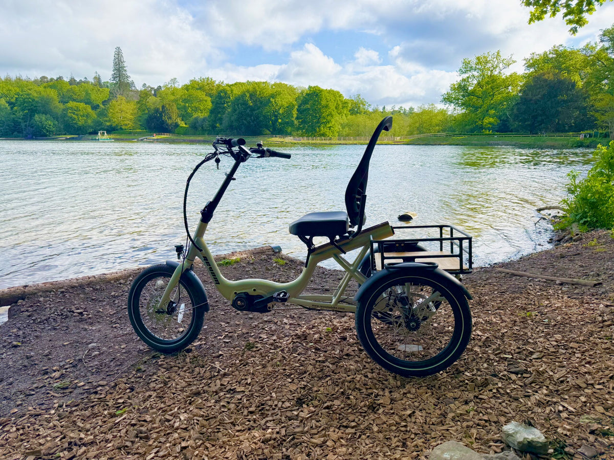 Revom T4 Semi Recumbent Electric Tricycle 48V 15Ah 85Nm Motor 20in Wheels Hydraulic Disc Brakes