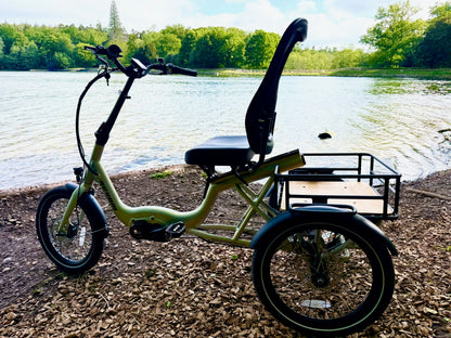 Revom T4 Semi Recumbent Electric Tricycle 48V 15Ah 85Nm Motor 20in Wheels Hydraulic Disc Brakes