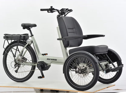 Revom T5 Electric Tricycle with Front Passenger Seat, 48V 250W Mid Drive Motor and 15Ah LG Battery