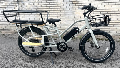Revom eCargo Electric Transport Bike 48V 250W Motor 15Ah Battery 150kg Load 24 x 3in Tyres