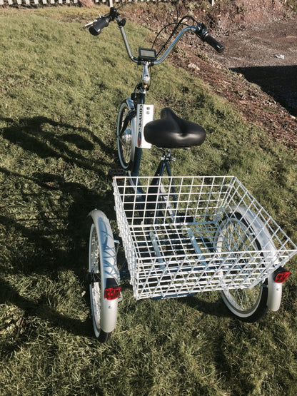 Powatryke Cruiser Electric Tricycle – 250W Motor, 36V 10Ah Battery, 6-Speed Shimano & Low Step-Through Frame