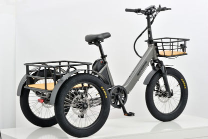 Revom T1F Folding Urban Electric Tricycle 48V 250W Motor 720Wh Battery 20 x 3.0 Kenda Tyres