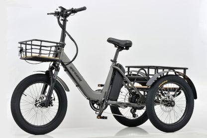 Revom T1F Folding Urban Electric Tricycle 48V 250W Motor 720Wh Battery 20 x 3.0 Kenda Tyres