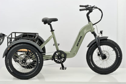 Revom T2 Fat Tyre Electric Mountain Trike 48V 250W 720Wh Battery 20 x 4.0 Kenda Tyres