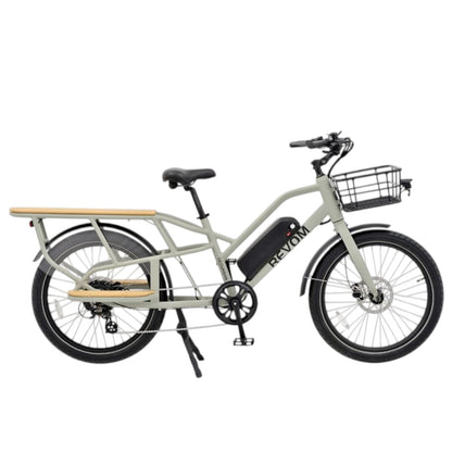 Revom eCargo Electric Transport Bike 48V 250W Motor 15Ah Battery 150kg Load 24 x 3in Tyres