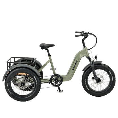 Revom T2 Fat Tyre Electric Mountain Trike 48V 250W 720Wh Battery 20 x 4.0 Kenda Tyres