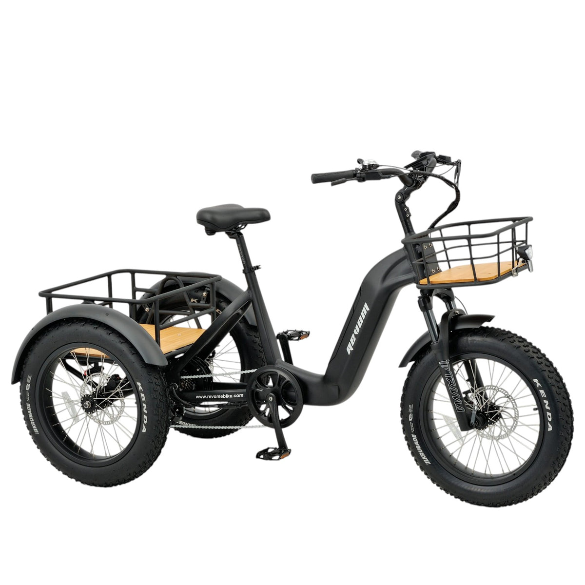 Revom T2 Fat Tyre Electric Mountain Trike 48V 250W 720Wh Battery 20 x 4.0 Kenda Tyres