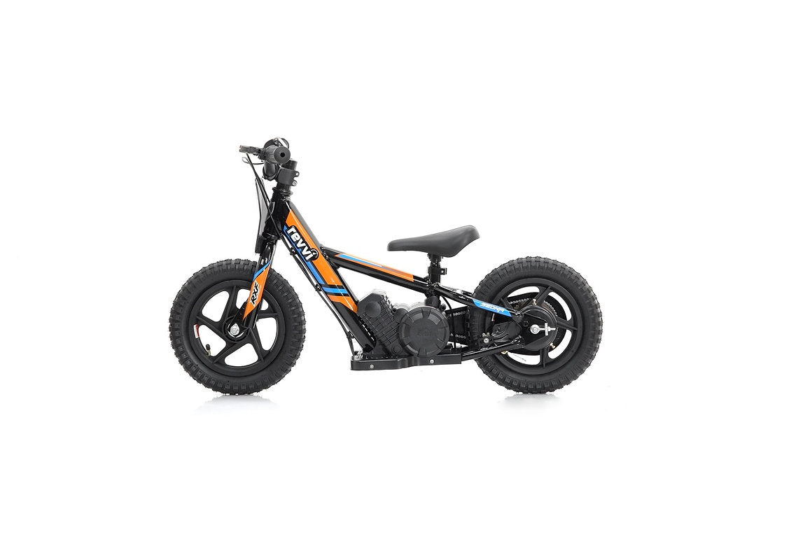 Revvi 12″ Electric Balance Bike for Kids – 24V 100W Motor, 2-Speed Drive & 12″ Rubber Tyres