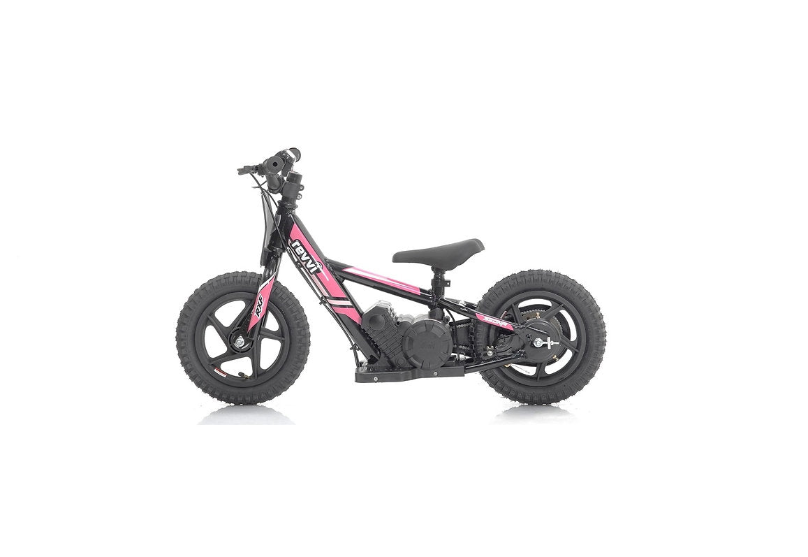 Revvi 12″ Electric Balance Bike for Kids – 24V 100W Motor, 2-Speed Drive & 12″ Rubber Tyres