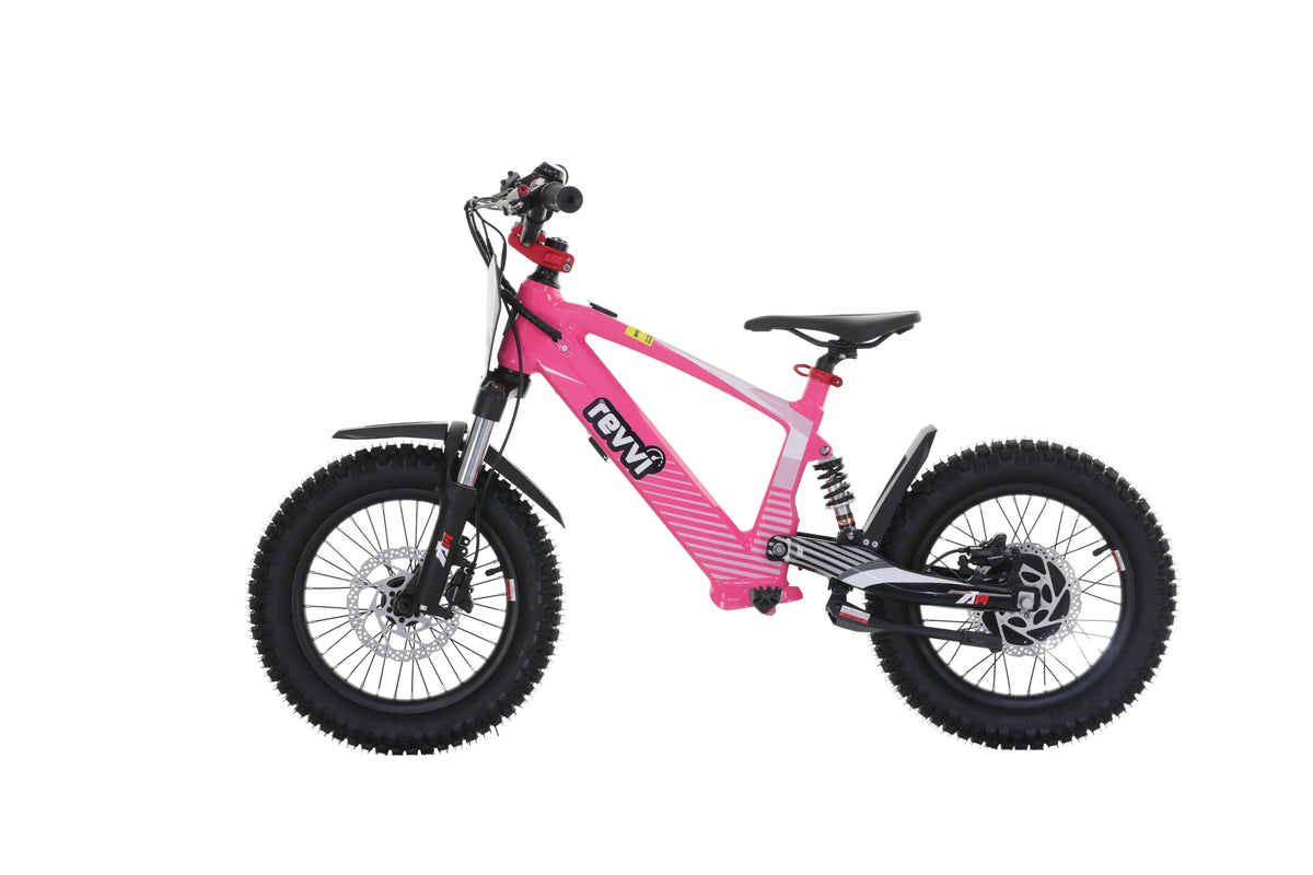 Revvi 16″ XL Kids Electric Motor Bike – 24V 600W Hub Motor, 3-Speed Settings & Off-Road Tyres